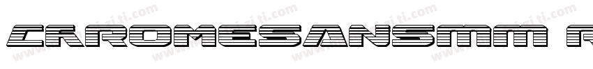 ChromeSansMM regular字体转换